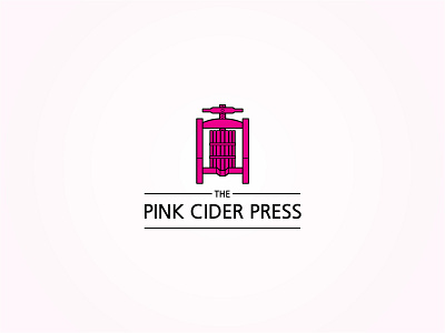 The Pink Cider Press Logo cider logo vector