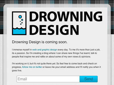 Drowning Site css ui web site