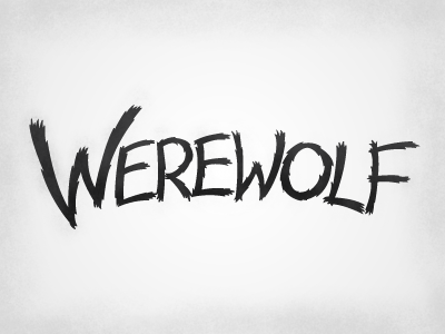 Werewolf Type typography werewolf