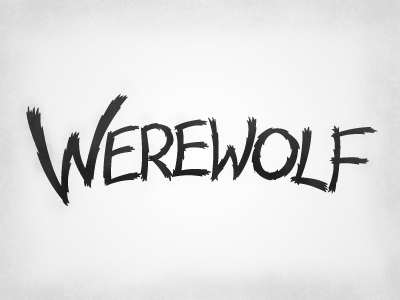 Werewolf Type by Stewart Knapman on Dribbble