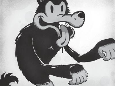Werewolf character illustration vector werewolf