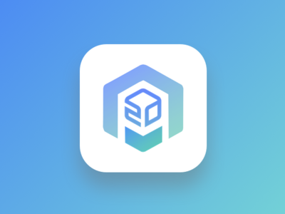 Logo Design for #Dailyui004 blockchain branding hexagonlogo logo logo 3d logodesign mobileapp uidesign webdesign