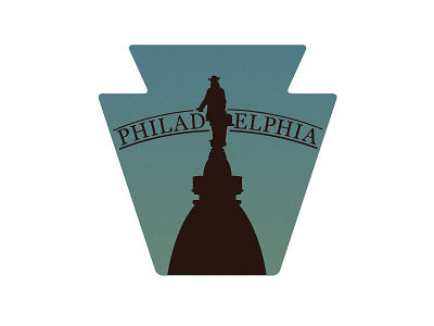 Philadelphia city hall icon philadelphia rebound silhouette william penn
