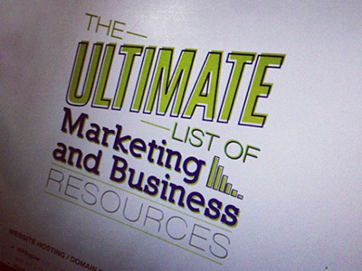 Marketing & Business Resources Type Treatment cover cover page design hirethedork marketing resources type typography