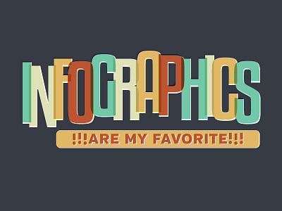 Warm-Up | Infographics Are My Favorite! hirethedork infographic overprint retro silly typography warm up