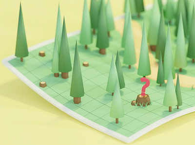 Are you seeing the forest for the trees? 3d animation low poly phldesign