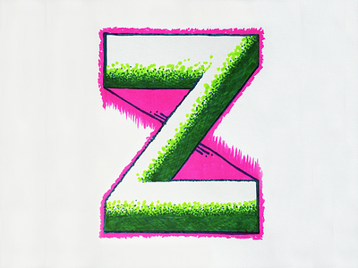 Letter Challenge | Z drop cap dropcap letterchallenge letters marker monogram z