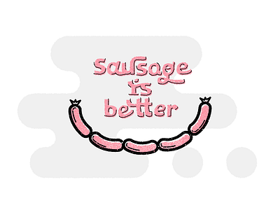 Rebound | Sausage Is better illustration rebound retro sausage thick lines