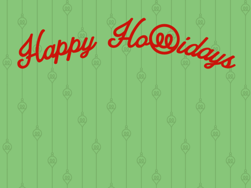 Happy Hollidays from Illustrio! animated gif christmas gif holiday illustration illustrio motion graphics rebound santa