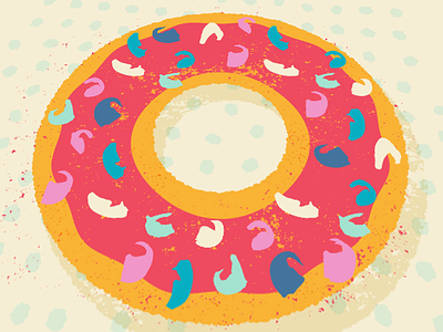 Nom Nom Nom donut donut day doughnut food illustration national donut day yummy