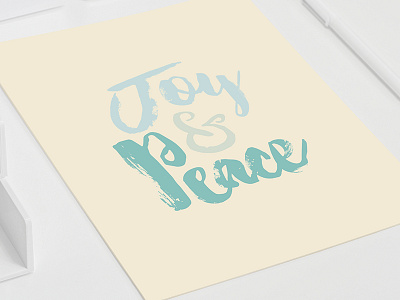 Lettering | Joy and Peace beach hand lettering joy lettering ocean peace