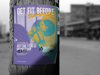 Get Fit Flyer broadside energy fitness flyer gym i work out print