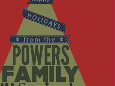 Family Holiday Card christmas holiday card typography