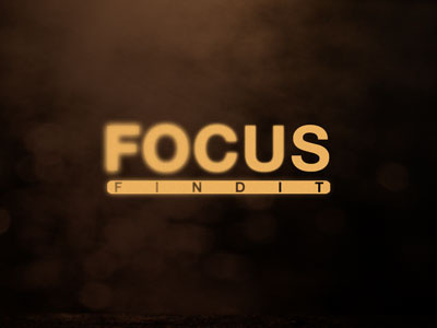 FOCUS bokeh focus typography