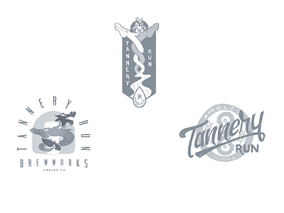 Tannery Run Logo Exploration beer branding brewery exploration iconography illustration phldesign rejected sketches