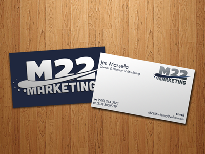 M22 Marketing business cards comp logo marketing