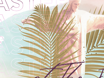 Easter Sermon Graphic crtvchurch crtvmin palm leaves sermon graphic sermon series texture