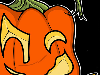 Jackie-O halloween illustration jack o lantern pumpkin vector