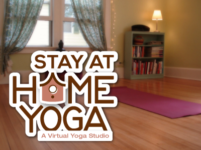 Stay at Home Yoga bird bird house birdhouse branding hand lettering lettering logo script stay at home yoga