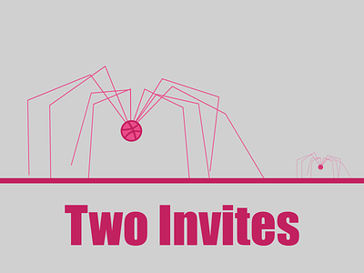 2 Invites 2d animation 2d character animation character character animation dribbble invitation dribbble invite duik gif illustration invitation invite invites loop rubber hose run cycle walk walk cycle walkcycle walking