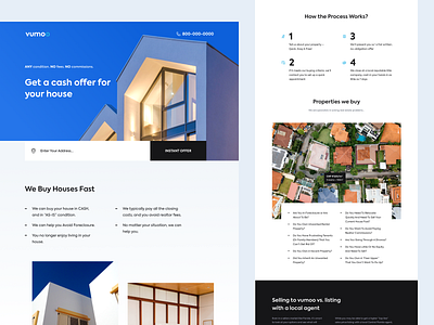 Real Estate Agency - Home Page agency clean estate home page houses properties real estate ui design ux design web design