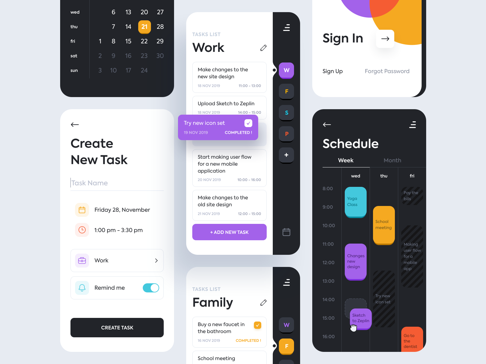 To-do list - Mobile application by Kate Pavlenko on Dribbble