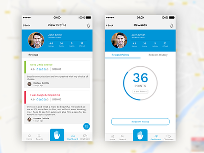 App UI Design android app design iphone mobile points profile reward ui uiux user