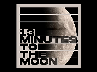 BBC - 13 Minutes to the Moon series cover animation animation animation 2d codepen css greensock gsap html html css illustration motion motion design poster poster art posterart print print design svg typography
