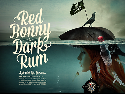 Red Bonny Rum Website mobile responsive web design web development website