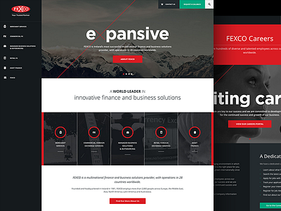 Responsive Website for FEXCO corporate design flat mobile responsive ui user interface ux website