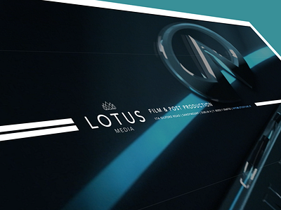 Animated Holding Page for Lotus Media animated coming soon dark gsap responsive website