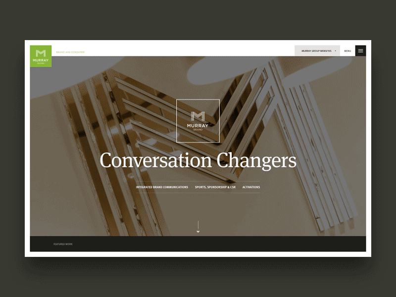 Animated Navigation motion gif repsonsive website fullscreen desktop animation navigation nav