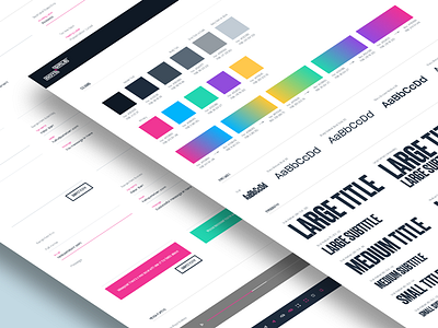 B+G Website UI Style Guide colors guide guidelines interface palette style guide typography ui design ui elemenets ui guide ui style guide