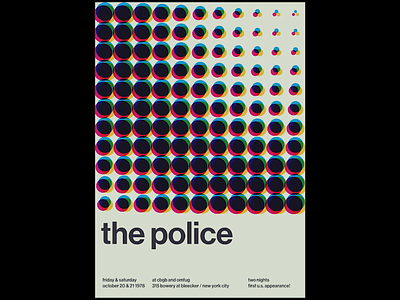 Swissted Animated: The Police animation animation 2d greensock gsap html illustration kinetic type kinetic typography motion motion design pixijs poster poster art print print design typography
