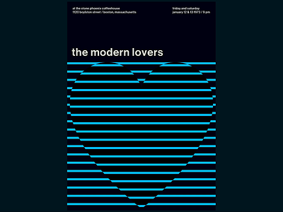 Swissted Animated: The Modern Lovers animation animation 2d greensock gsap html illustration kinetic type kinetic typography motion motion design poster poster art print print design svg typographic typography