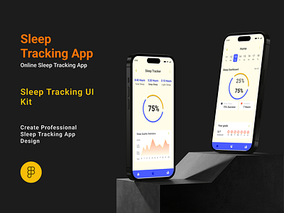 Sleep Tracking App android app design challenge ios app ios app design mobile app redesign ui ui design uiux ux ux design
