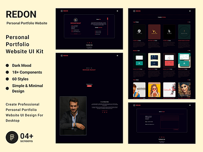 Personal Portfolio Website UI Design For Desktop desktop personal portfolio portfolio website portfolio website ui design ui design ui ux design uiux ux design web design website website design website ui design