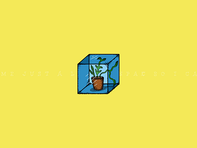 Give Me Space So I Can Grow drawing growth illustration plant pos wacom yellow