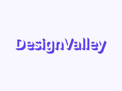 Logo - DesignValley branding design figma isometric logo logodesign logos ui ux