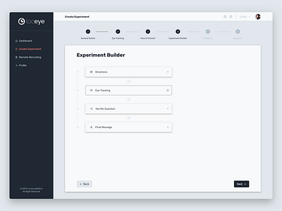 Loceye app - Eye Tracking experiment builder