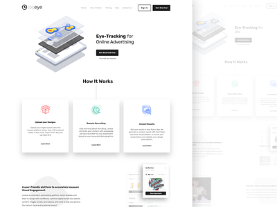 Loceye | Landing Page app design landing page landingpage minimal ui ui design ui ux uidesign uiux user experience user interface user interface design userinterface ux ux design ux ui uxdesign uxui web design