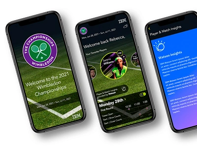 Wimbledon Redesigned design mobile sports ui ux