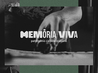 Memória Viva ✱ 01 branding design handcrafted handmade identity logo visual identity