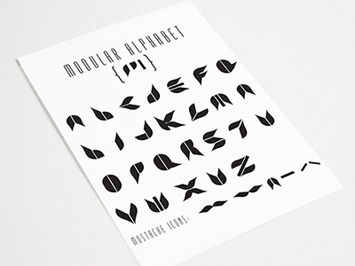 Modular Alphabet - handmade typography alphabet geometric handmade handmade type handmade typography lettering letters modular shapes type typeface typography