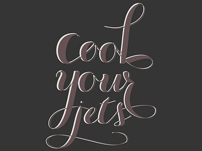 cool hand lettering