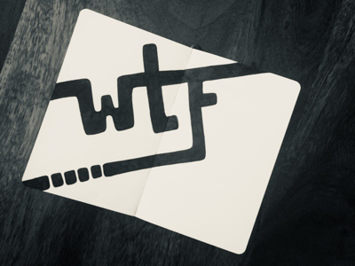 wtf . . . blackandwhite custom doodle graphicdesign handlettering ink lettering sketch type typedesign typography wtf