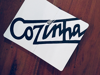 cozinha “kitchen” custom design graphicdesign handlettering ink kitchen lettering script type typedesign typography