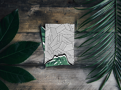 nature + pattern 🌿🖤 art carddesign geometric graphicdesign leaf nature pattern poster wood