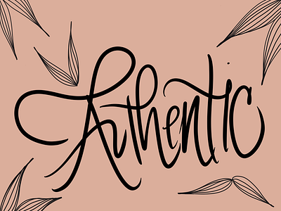 authentic lettering