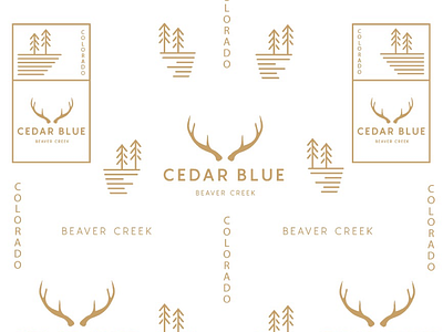 Cedar Blue branding details